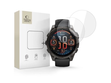 Tech-Protect Glass Fit+ 2-pack tempered glass for Garmin Fenix 8 47mm - clear