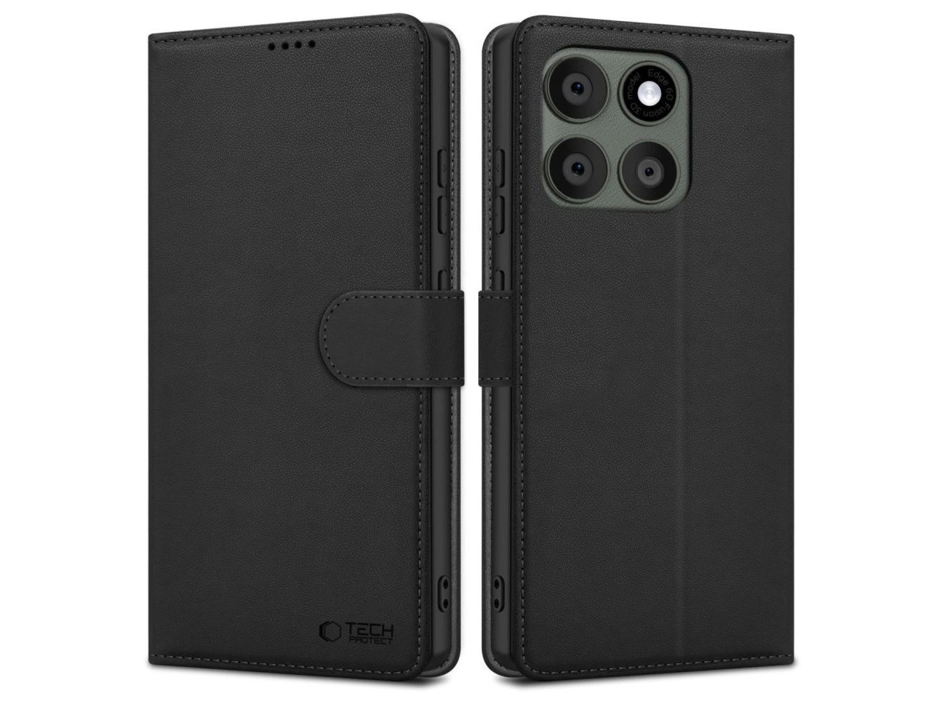 Tech-Protect Wallet Case for Motorola Edge 60 Pro - Black