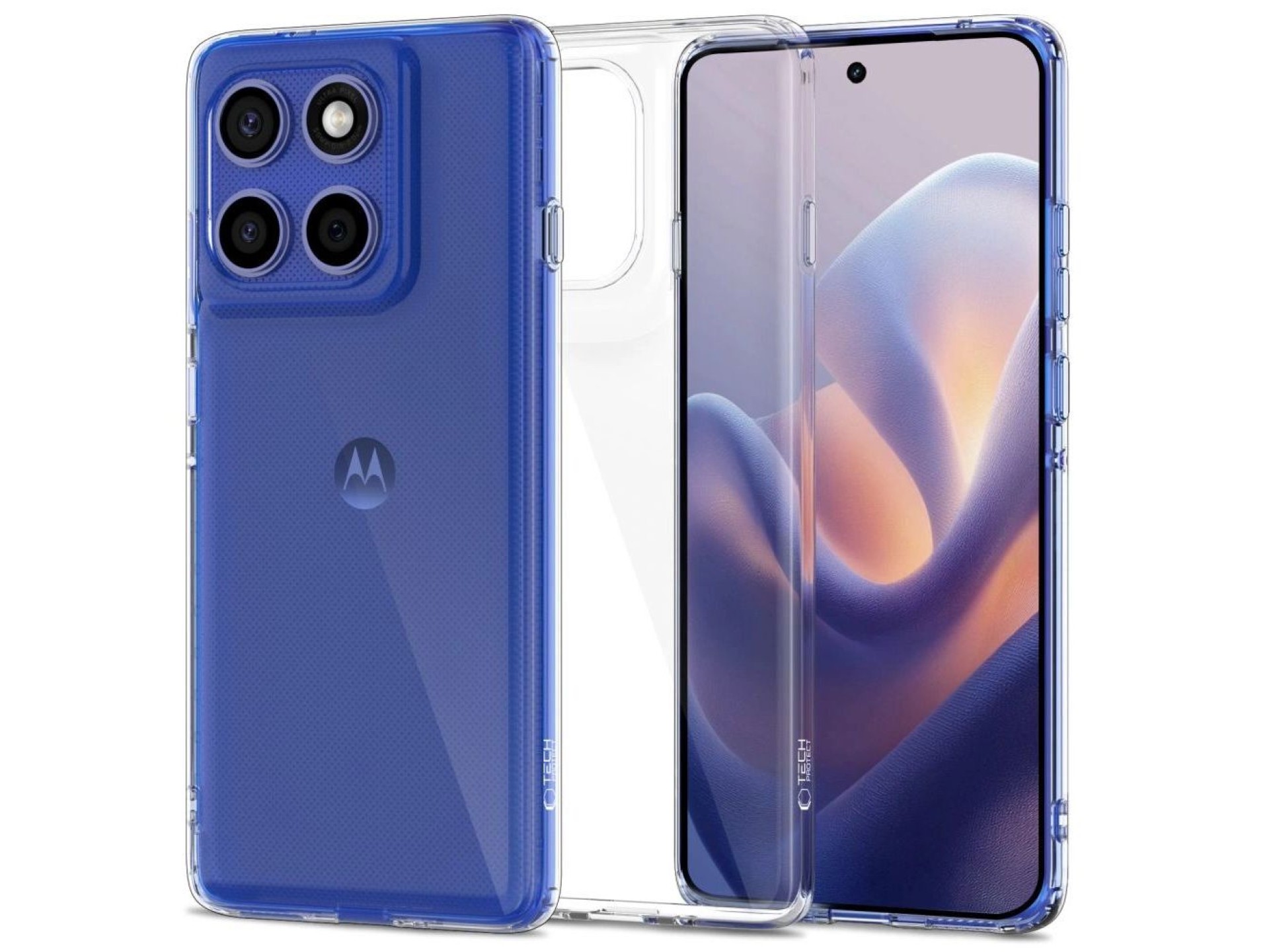 Funda Tech-Protect FlexAir para Motorola Edge 60 Pro - Transparente