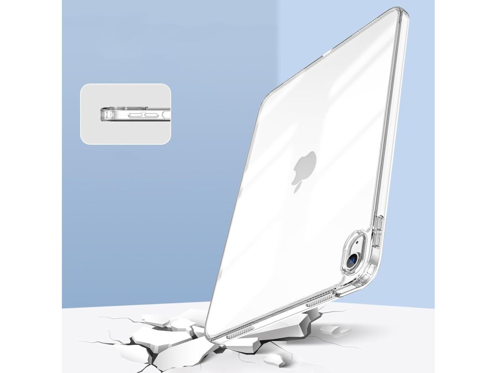 Capa híbrida Tech-Protect FlexAir para iPad 10.9” (2022) / 11” (2025) - Transparente