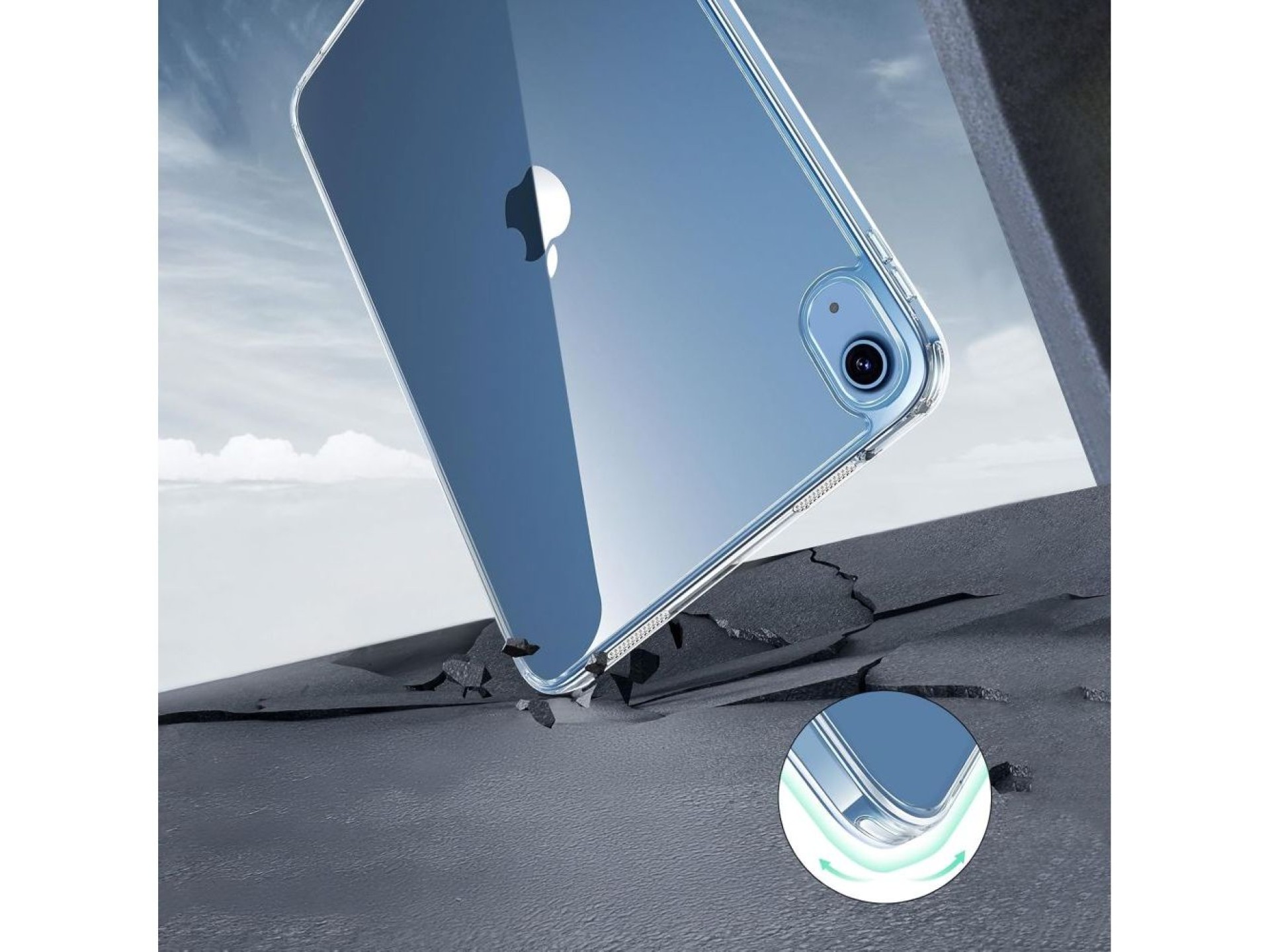 Capa híbrida Tech-Protect FlexAir para iPad 10.9” (2022) / 11” (2025) - Transparente