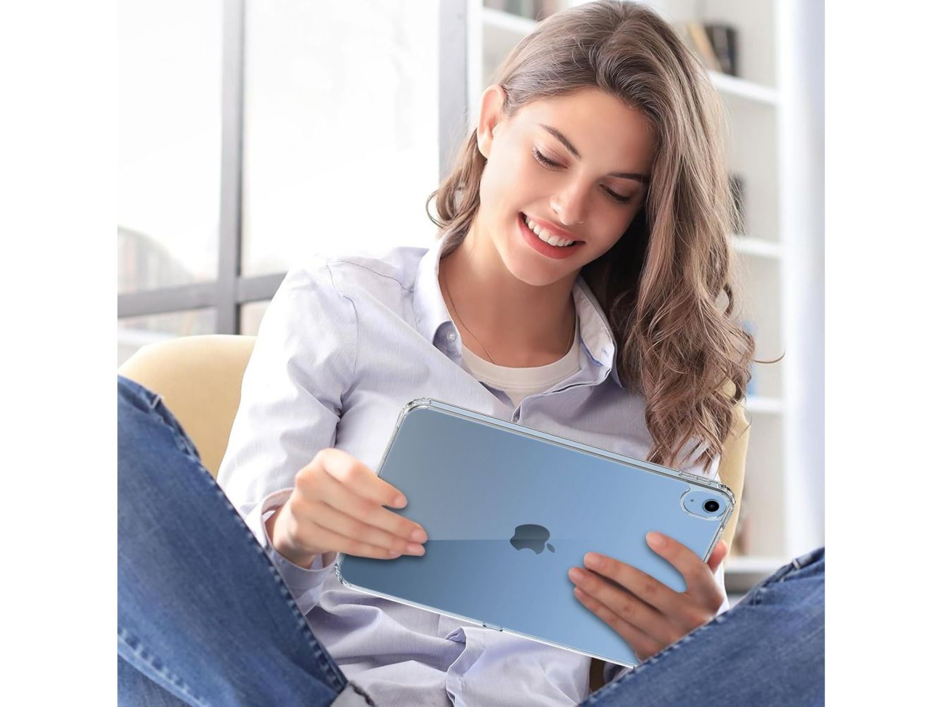 Capa híbrida Tech-Protect FlexAir para iPad 10.9” (2022) / 11” (2025) - Transparente