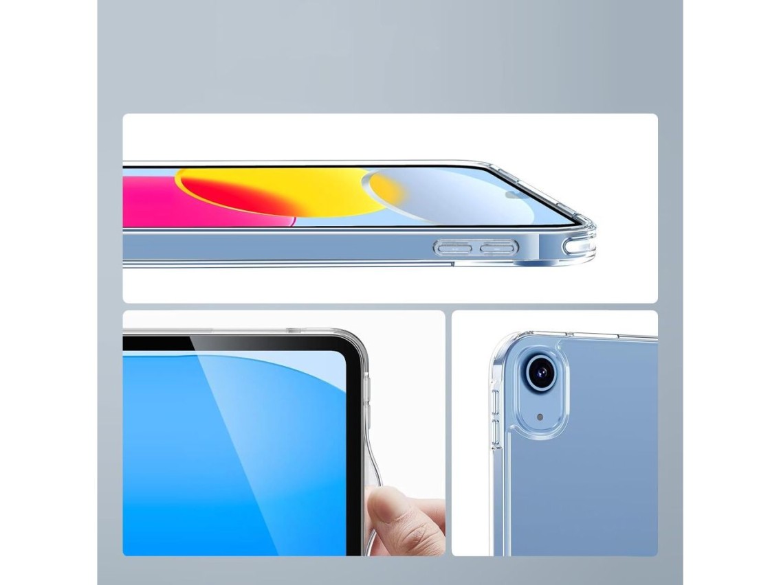 Capa h�brida Tech-Protect FlexAir para iPad 10.9� (2022) / 11� (2025) - Transparente