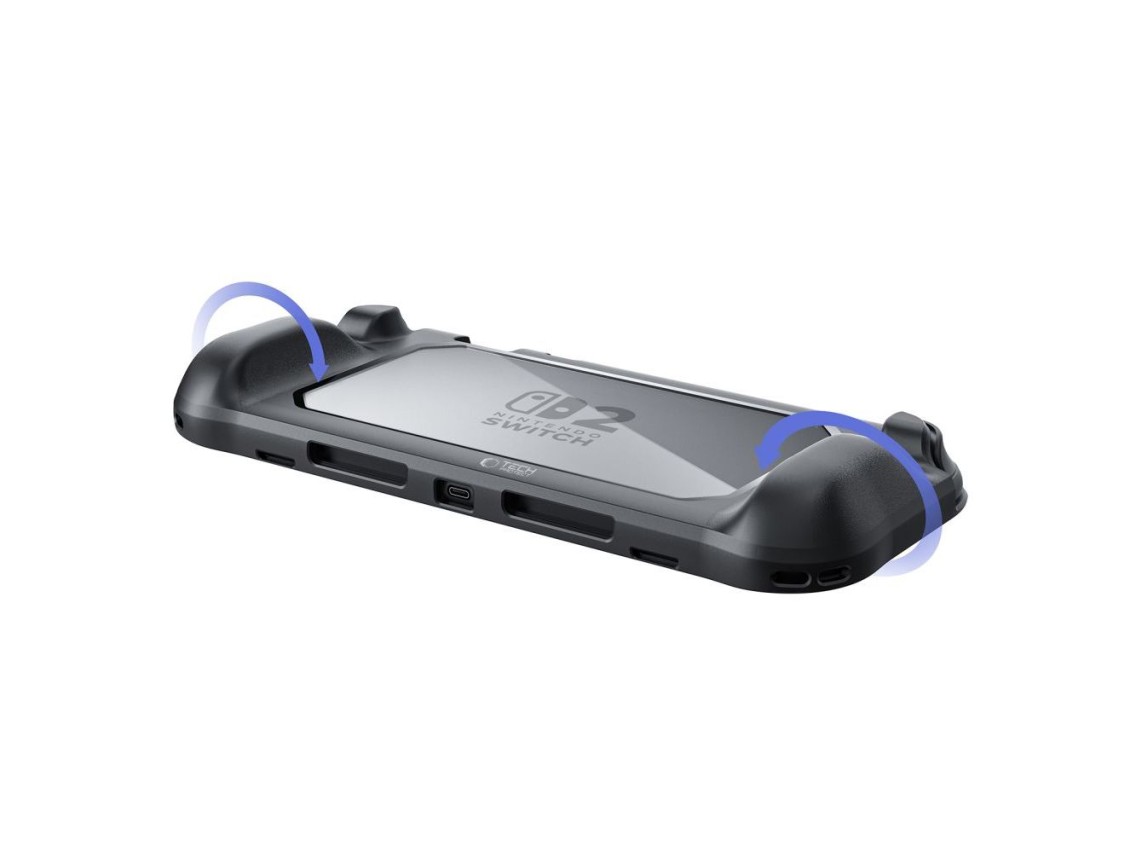 Capa Tech-Protect MagMat para Nintendo Switch 2 - Preta e Transparente