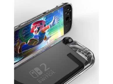 Capa Tech-Protect FlexAir para Nintendo Switch 2 - Transparente