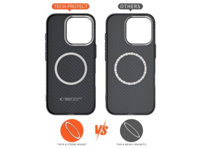 Tech-Protect Ion Carbon MagSafe Case for Samsung Galaxy S25 Ultra - Black Tech-Protect Ion Carbon MagSafe Case for Samsung Galaxy S25 Ultra - Black