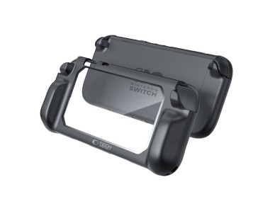 Tech-Protect MagMat Case for Nintendo Switch 2 - Black and Transparent