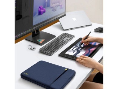 Bolsa para laptop Tech-Protect Defender 15-16 - Azul Marinho