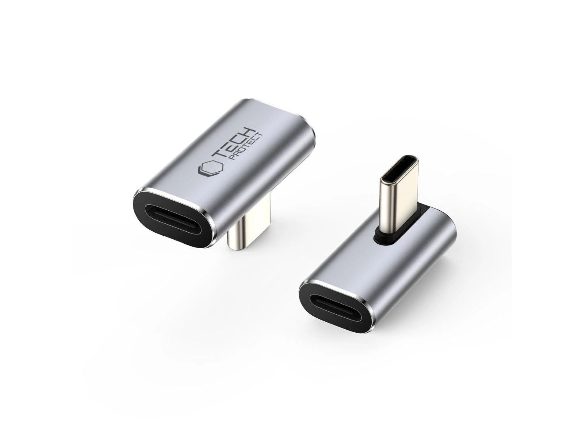 Adaptador USB-C angular Tech-Protect Ultraboost AA03 - Cinza