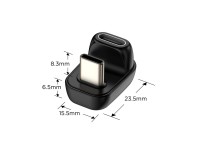 Adaptador USB-C Angular Tech-Protect Ultraboost AA04 - Preto Adaptador USB-C Angular Tech-Protect Ultraboost AA04 - Preto