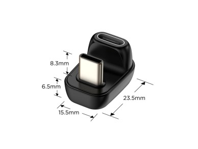 Tech-Protect Ultraboost AA04 USB-C Angled Adapter - Black Tech-Protect Ultraboost AA04 USB-C Angled Adapter - Black