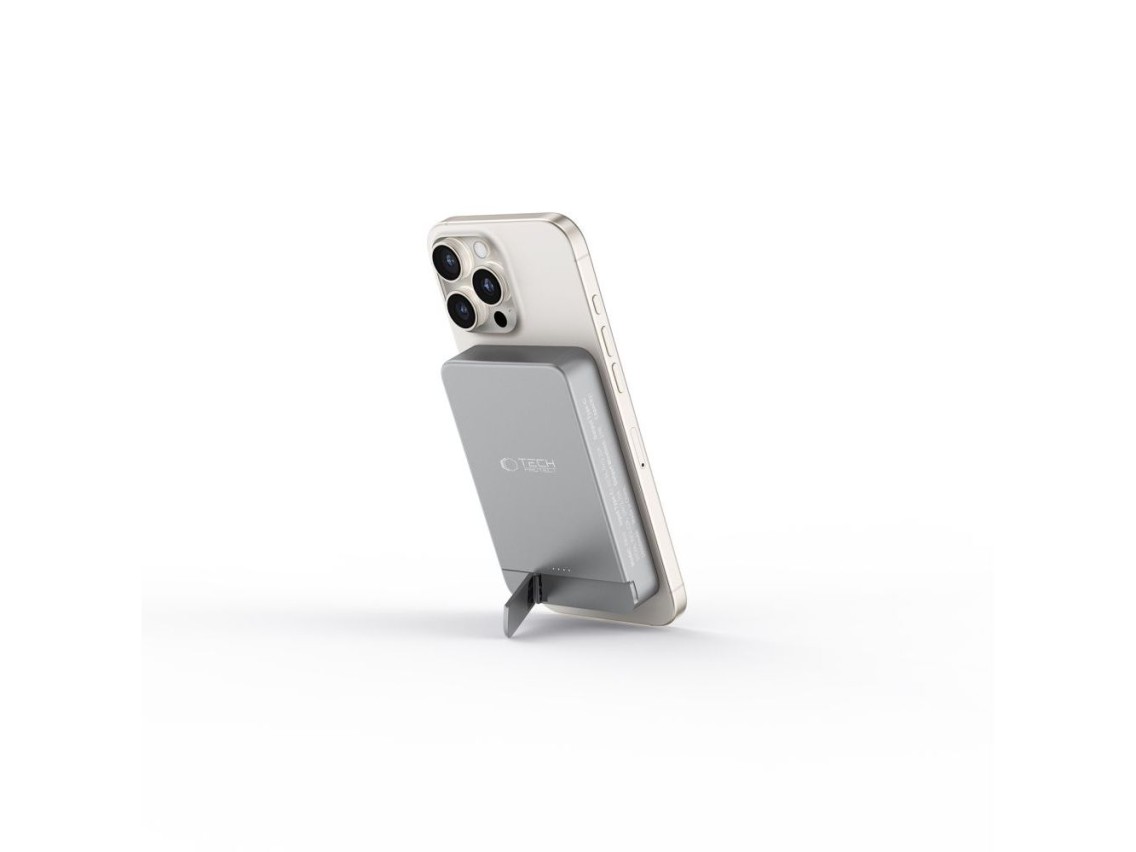 Powerbank Tech-Protect PB14 LifeMag MagSafe 10000 mAh - cinza