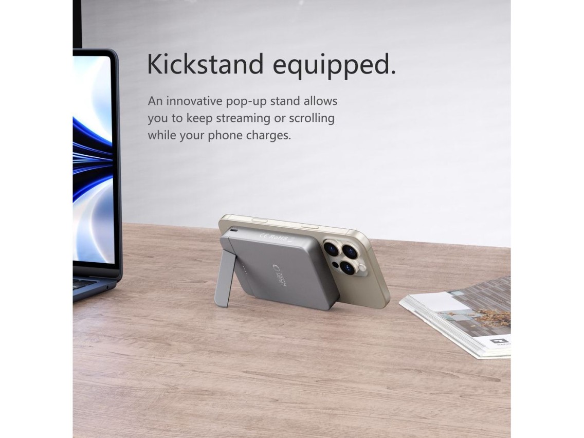 Powerbank Tech-Protect PB14 LifeMag MagSafe 10000 mAh - cinza