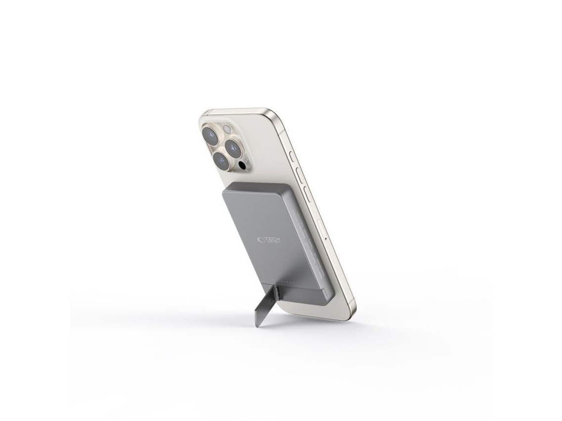 Powerbank Tech-Protect PB14 LifeMag MagSafe 5000 mAh - cinza