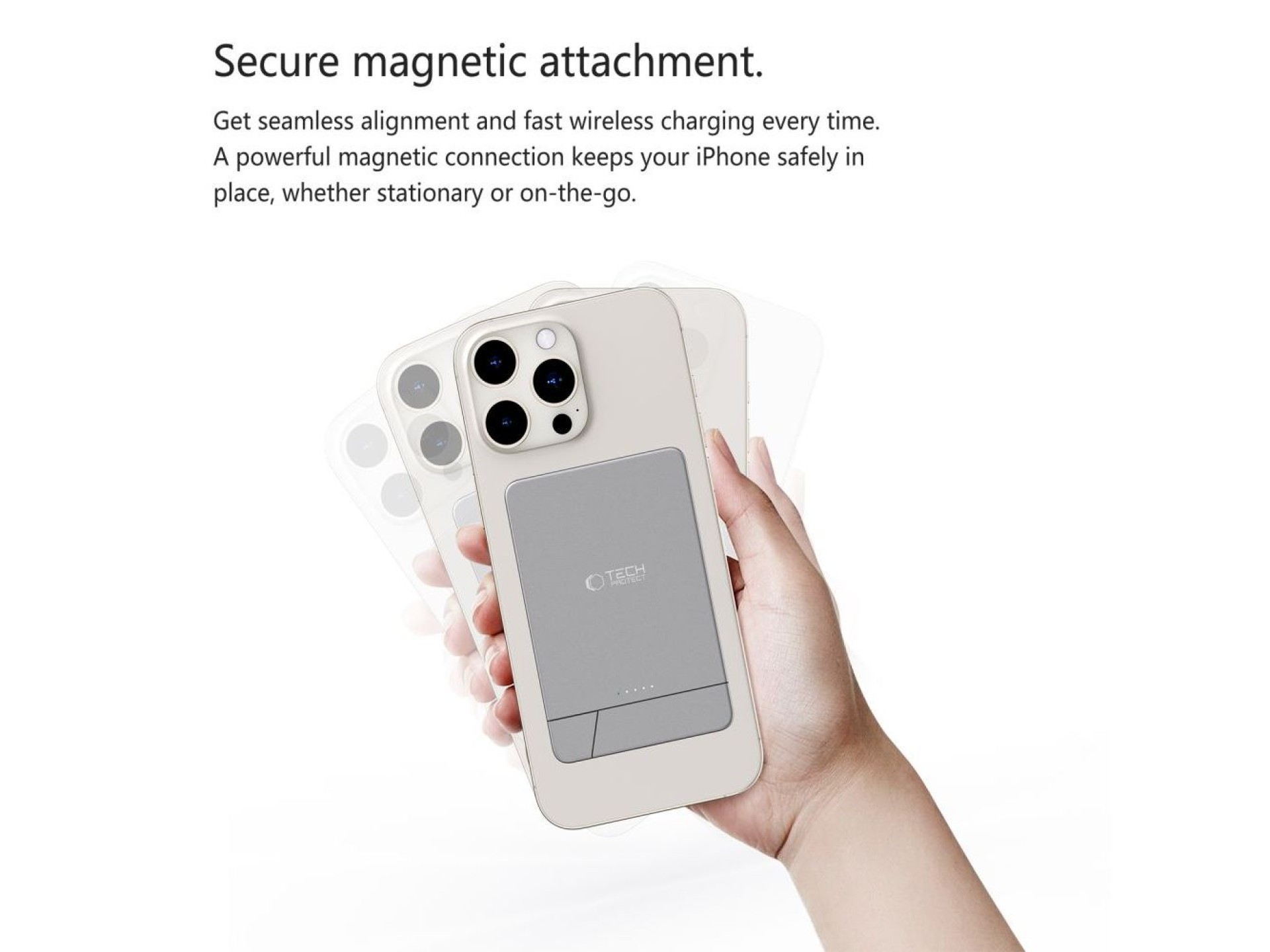 Powerbank Tech-Protect PB14 LifeMag MagSafe 5000 mAh - cinza