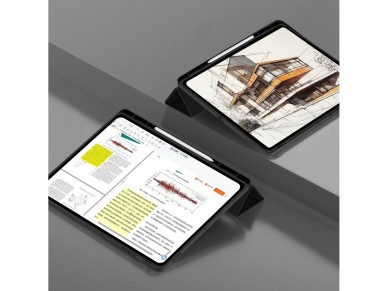 Capa TechProtect SmartCase Pen para Samsung Galaxy Tab S10 FE+ 13.1 X620 / X626B - preta
