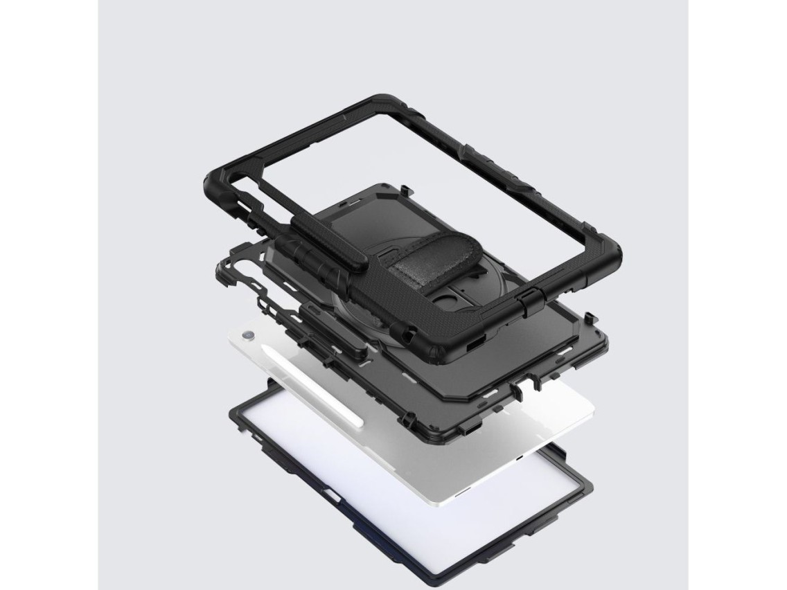Capa Tech-Protect Solid para Samsung Galaxy Tab S10 FE+ - Preta