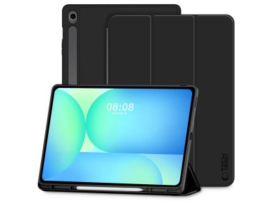 Capa TechProtect SmartCase Pen para Samsung Galaxy Tab S10 FE+ 13.1 X620 / X626B - preta