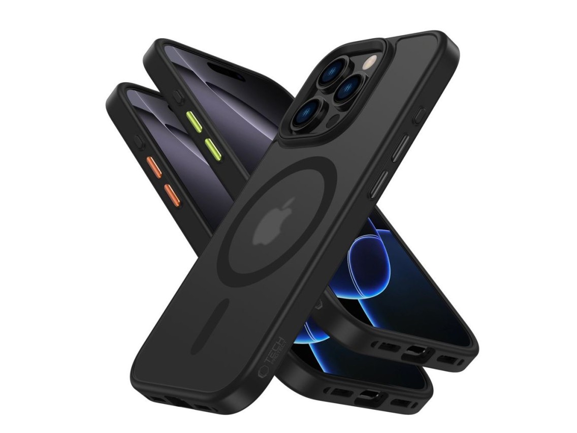 Tech-Protect MagMat Magsafe 3-set iPhone 16 Pro Max Case - Matte Black