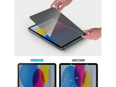 Protector de pantalla Tech-Protect Glass Spy+ con cristal de privacidad para iPad de 10,9� (2022) / 