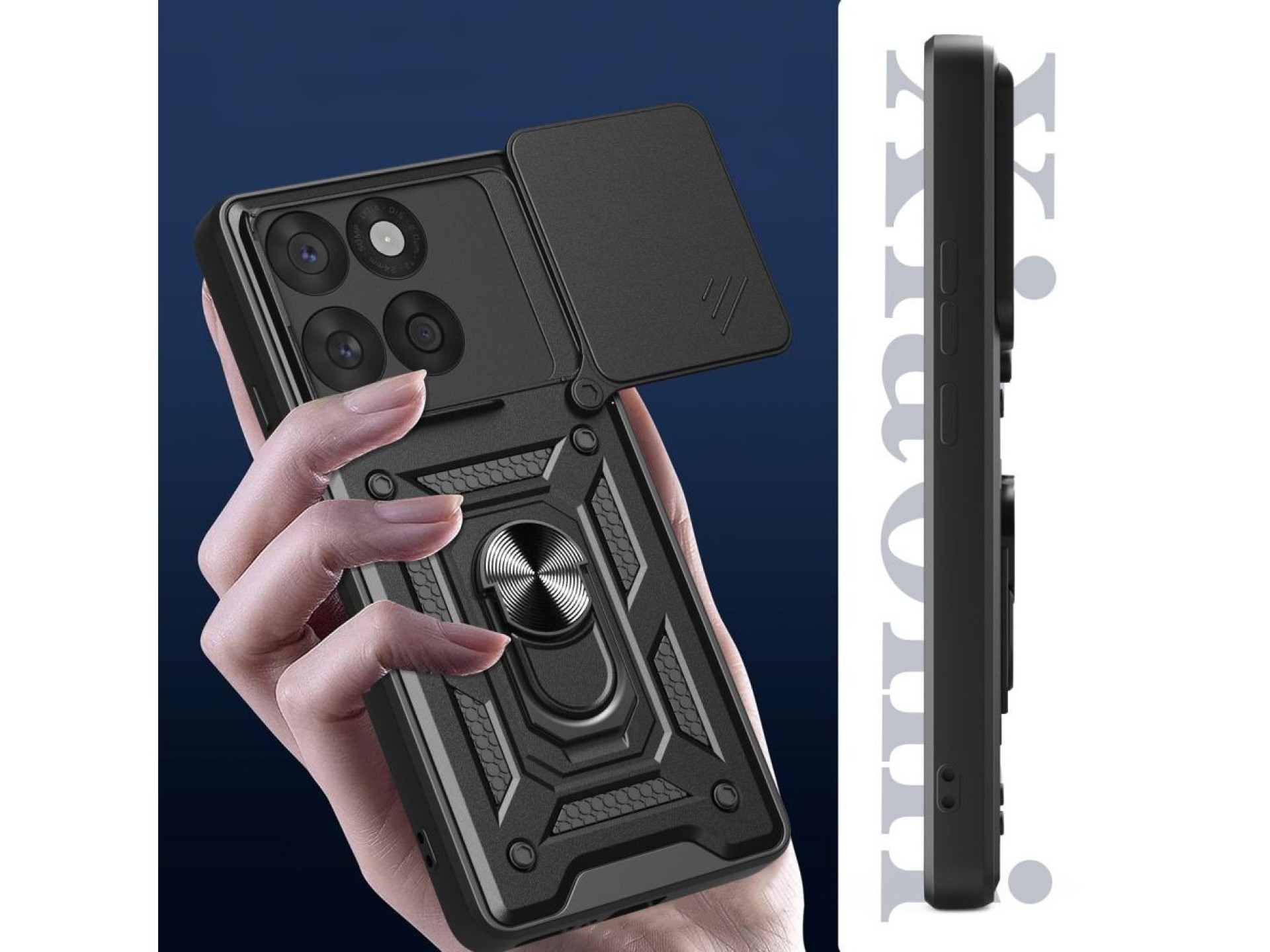 Capa Tech-Protect CamShield Pro para Motorola Edge 60 Fusion - preta