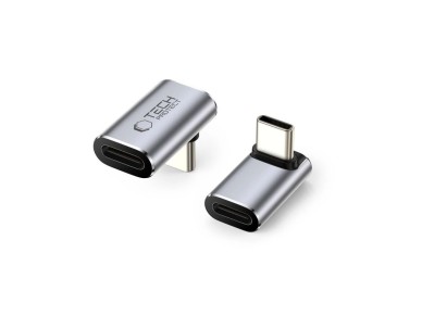 Tech-Protect Ultraboost AA02 USB-C Angled Adapter - Gray Tech-Protect Ultraboost AA02 USB-C Angled Adapter - Gray