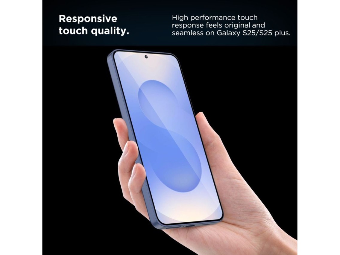 Tech-Protect Quick Set+ Tempered Glass for Samsung Galaxy S25+ - Transparent