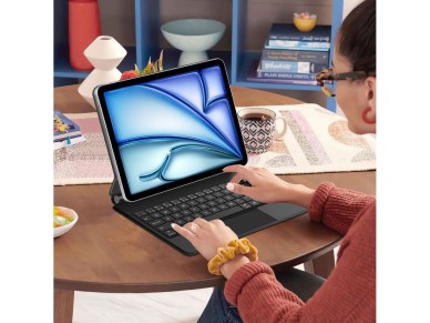 Capa magn�tica Tech-Protect Smartcase com teclado para iPad Air 10.9� 2020/2022 / iPad Air 11� 2024/