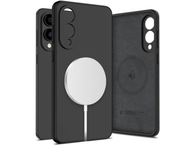 Tech-Protect Liquid Silicone MagSafe case for Samsung Galaxy S25 Edge - black Tech-Protect Liquid Silicone MagSafe case for Samsung Galaxy S25 Edge - black