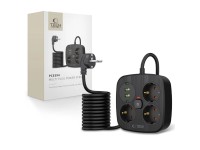 Regleta Tech-Protect PCS3X4, 3 tomas, 2xUSB-A, 2xUSB-C, 200 cm - negra