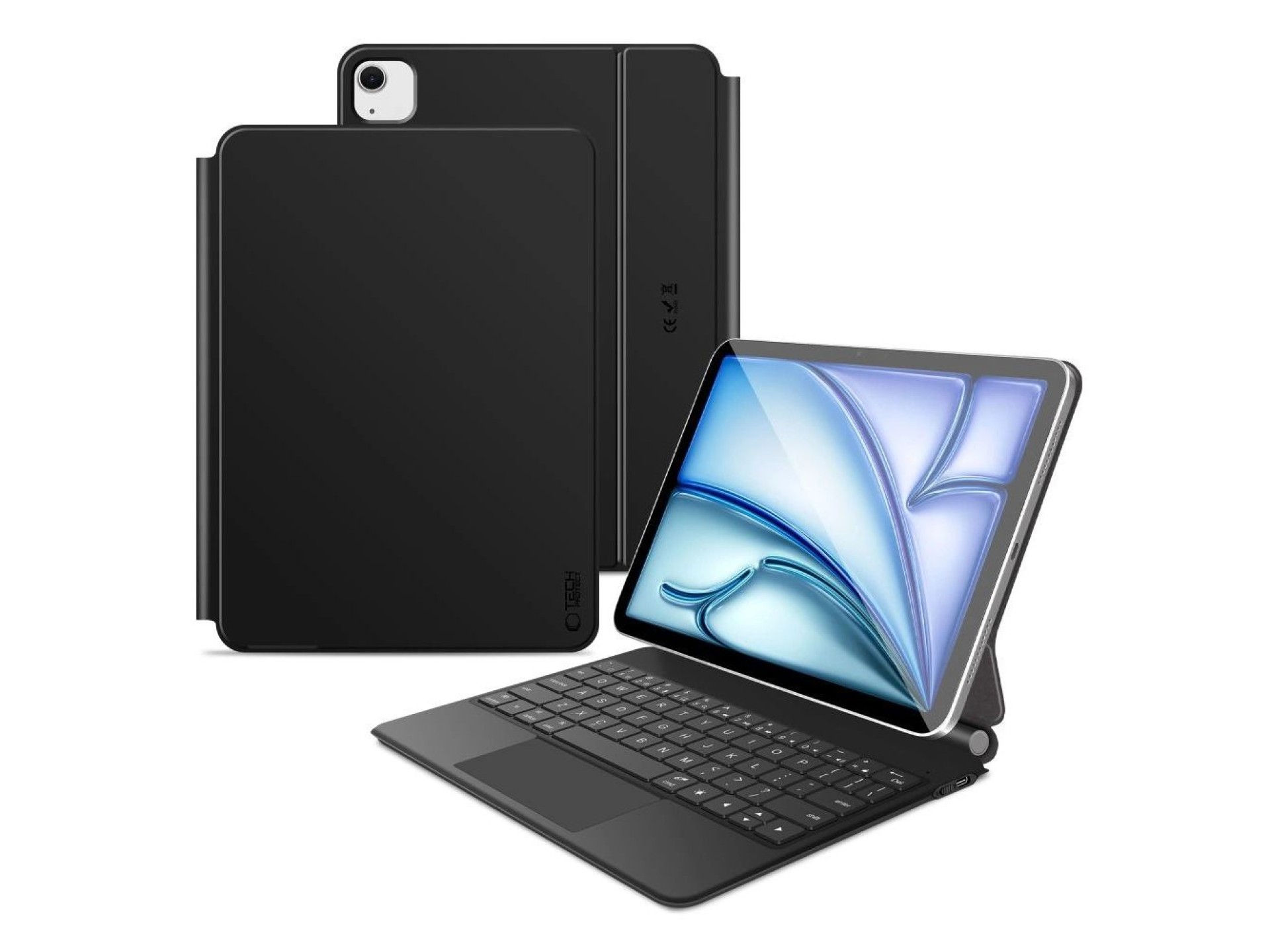 Capa magnética Tech-Protect Smartcase com teclado para iPad Air 10.9” 2020/2022 / iPad Air 11” 2024/