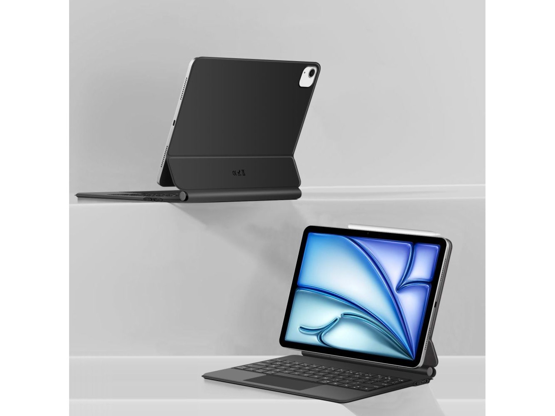 Capa magnética Tech-Protect Smartcase com teclado para iPad Air 10.9” 2020/2022 / iPad Air 11” 2024/