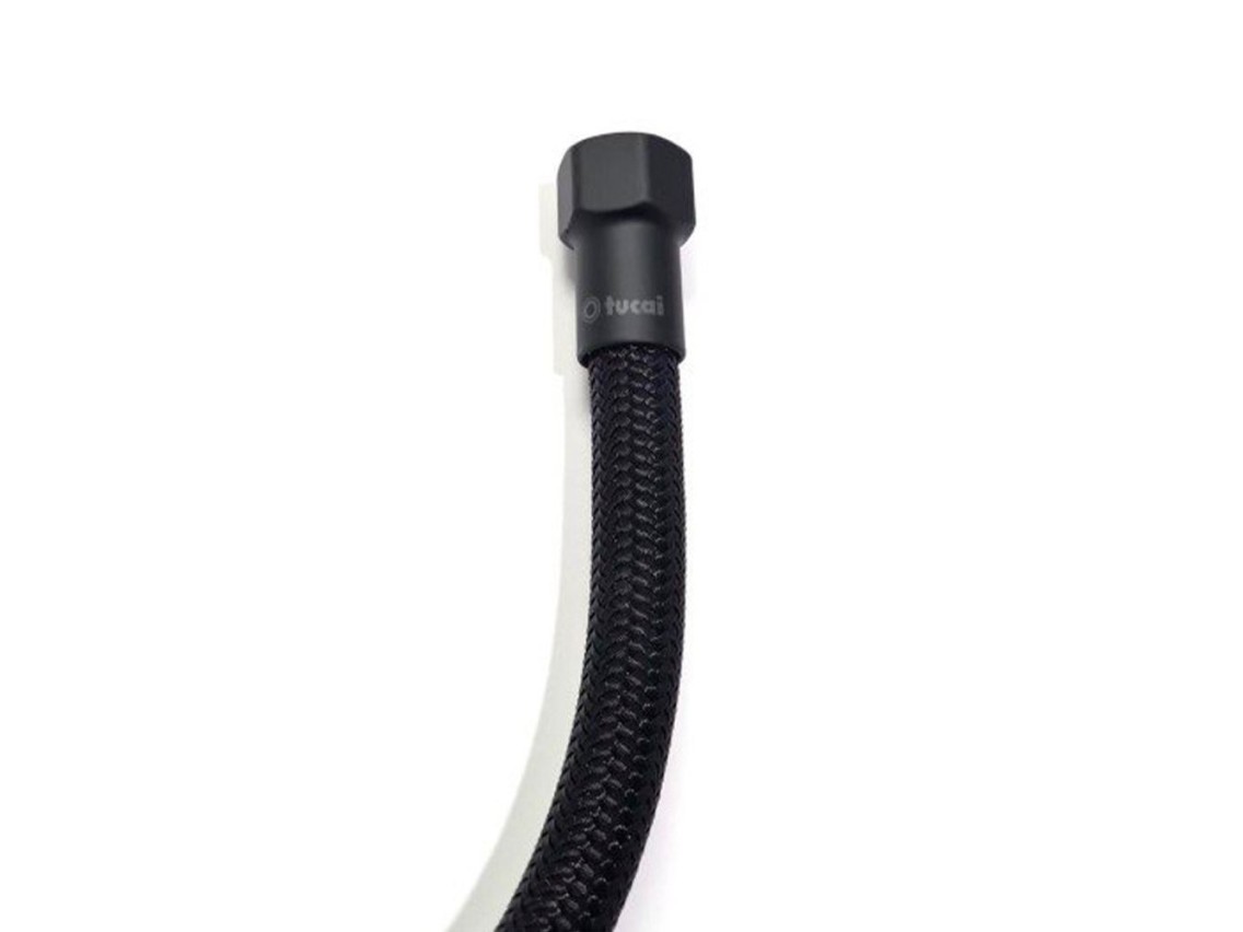 Black flexible hose 40 cm h - h 3/8 in