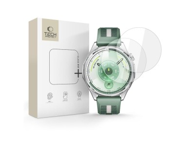 Tech-Protect Glass Fit+ 2-pack tempered glass for Huawei Watch GT 6 46mm - transparent