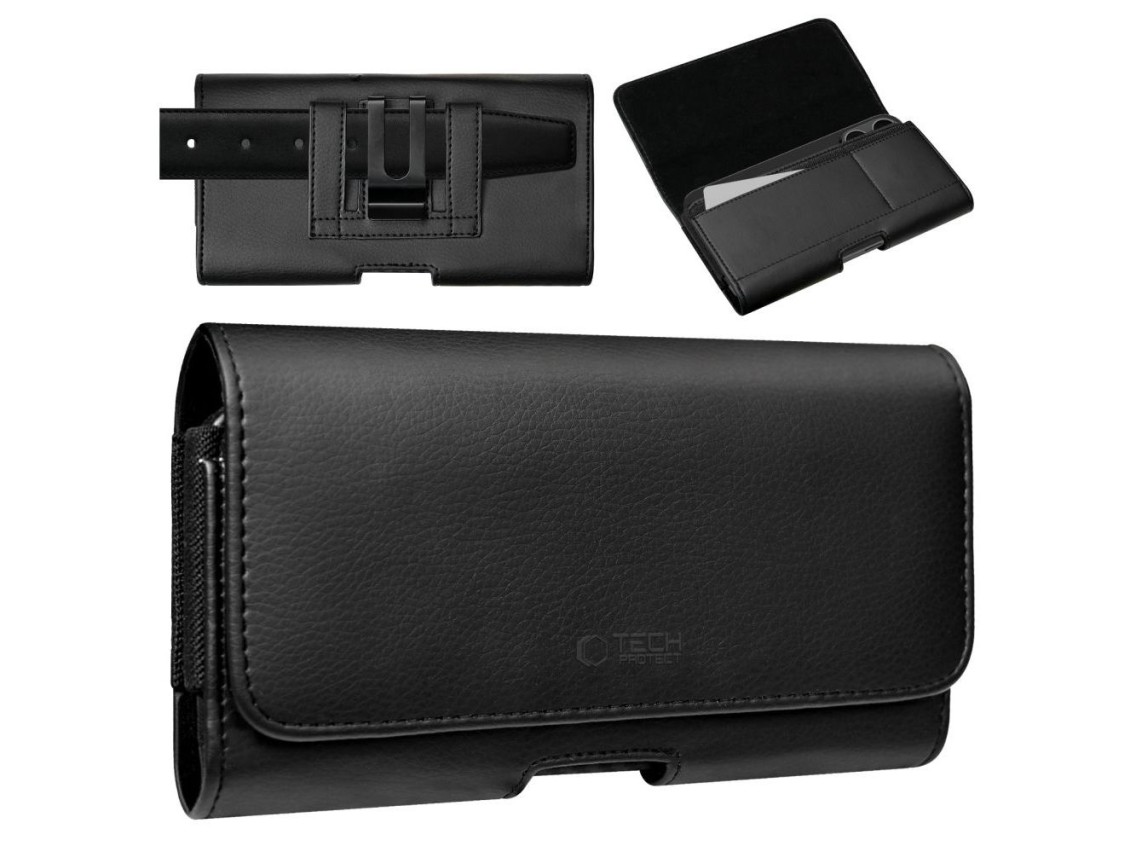 Capa Tech-Protect SM80 para smartphones de 5,8 a 6,8 polegadas - preta