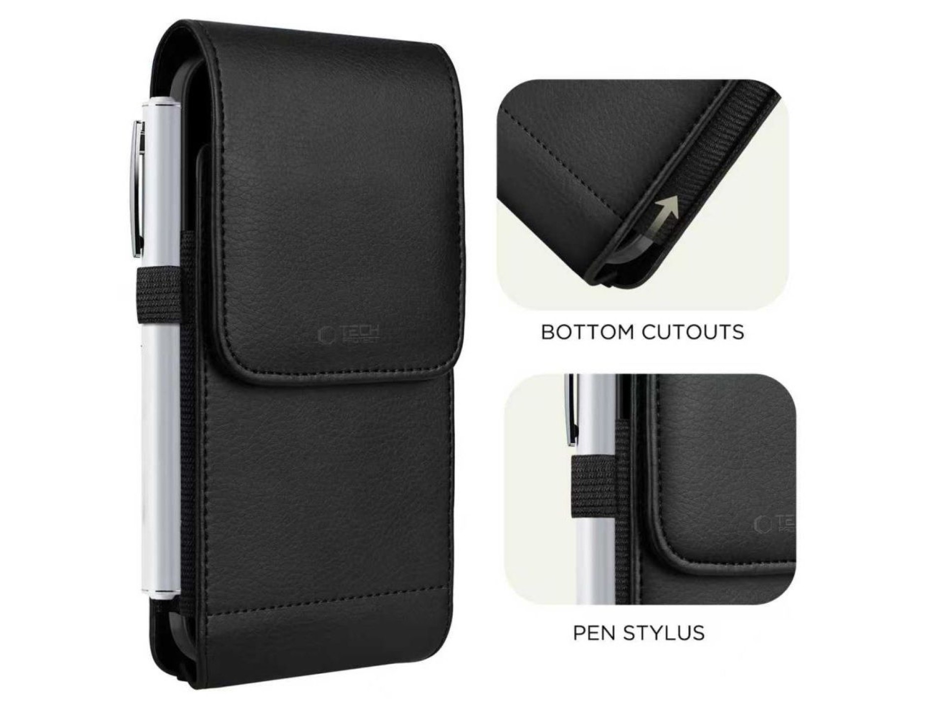 Funda Tech-Protect SM75 para smartphones de 5,8 a 6,8 pulgadas - negra