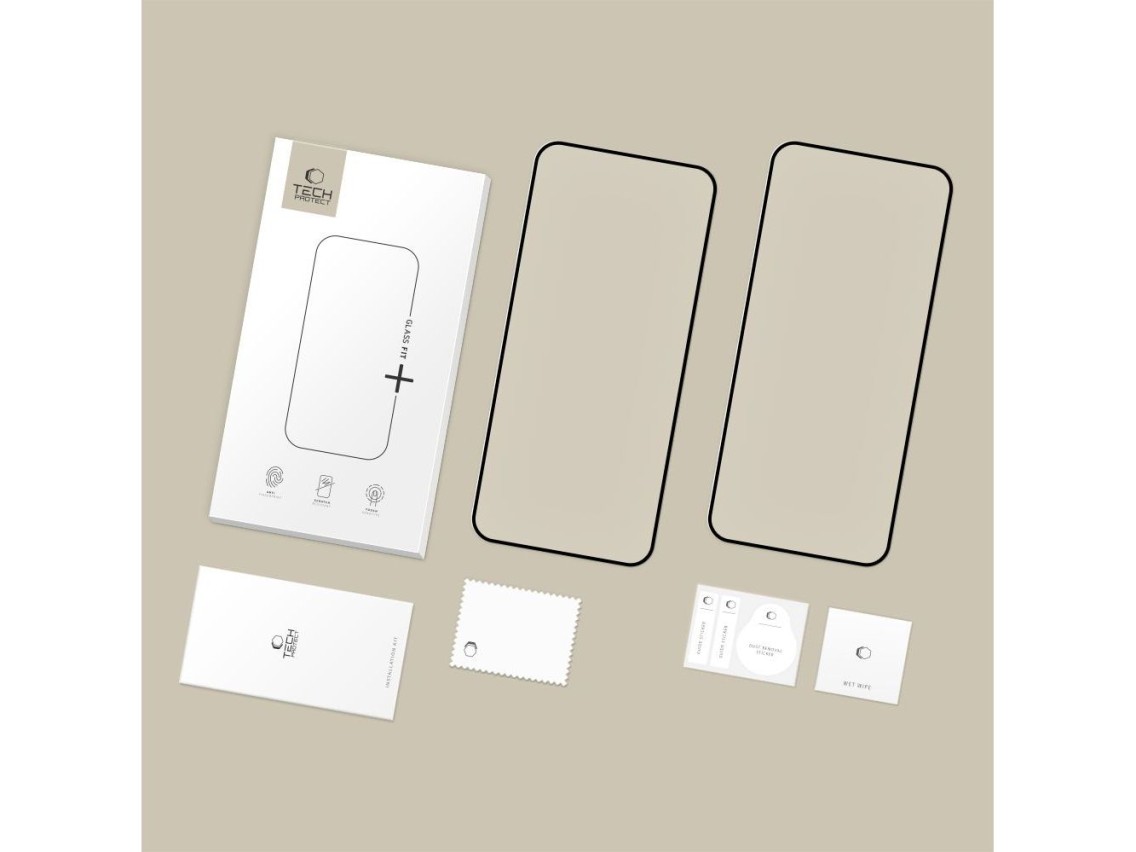 Tech-Protect Glass Fit+ 2-pack tempered glass for Xiaomi 15T / 15T Pro - black