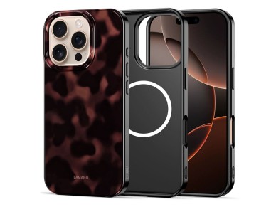 Tech-Protect Lamano MagSafe Case for iPhone 16 Pro Max - Black and Red Tech-Protect Lamano MagSafe Case for iPhone 16 Pro Max - Black and Red