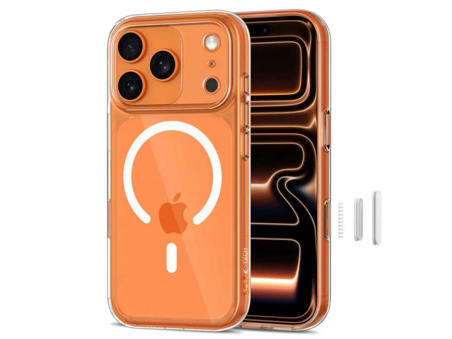 Tech-Protect Magpeak Magsafe CC Case for iPhone 17 Pro - Clear