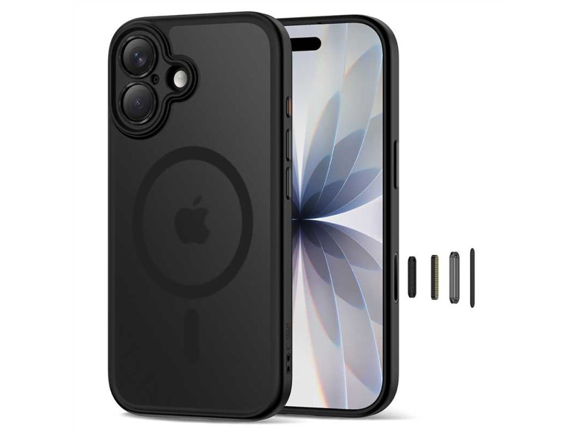 Tech-Protect Magpeak Magsafe CC Case for iPhone 17 - Matte Black