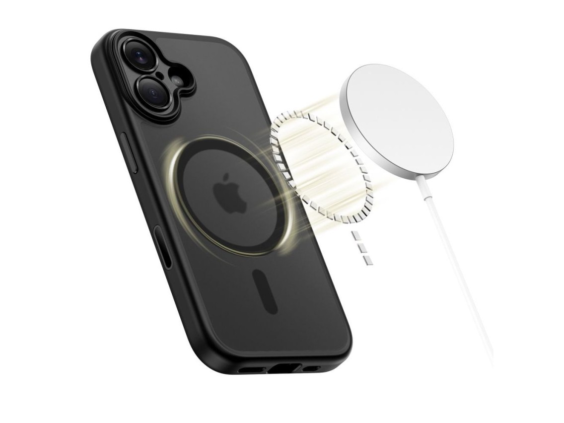 Tech-Protect Magpeak Magsafe CC Case for iPhone 17 - Matte Black