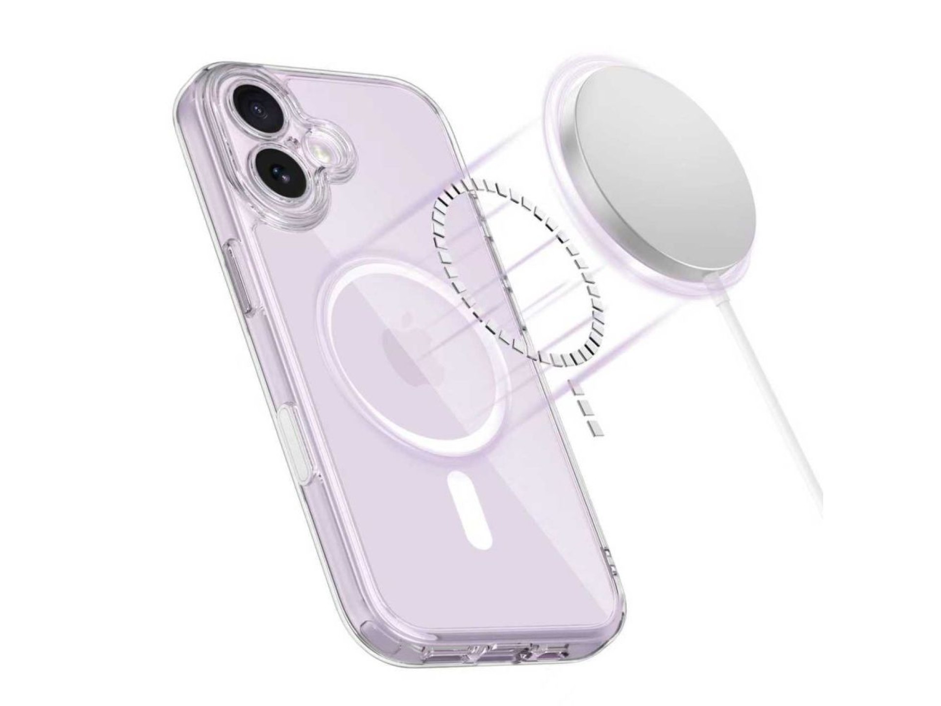 Tech-Protect Magpeak Magsafe CC Case for iPhone 17 - Clear