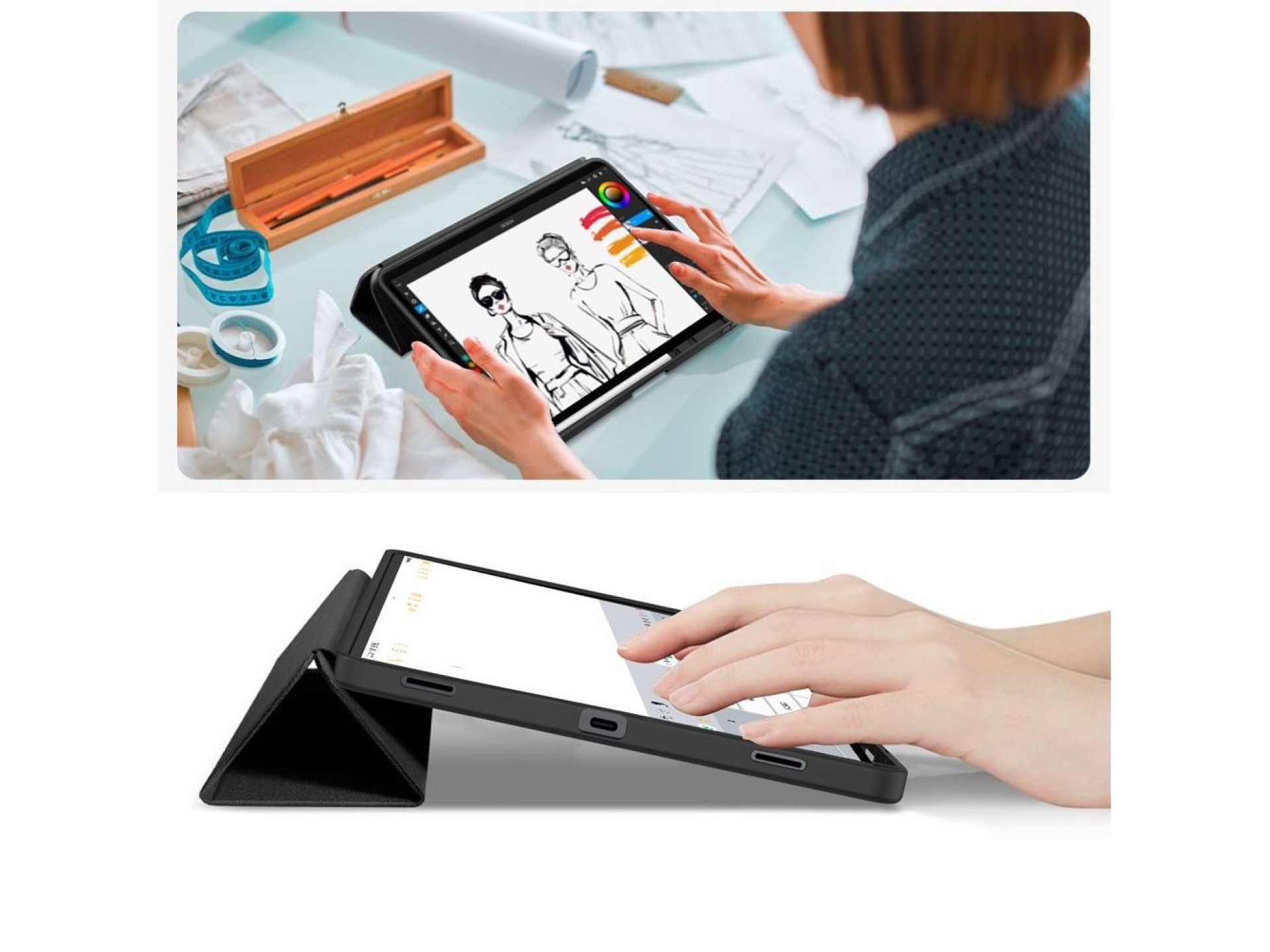 Tech-Protect SmartCase Pen for Samsung Galaxy Tab S11 11.0 X730 / X736 - Black