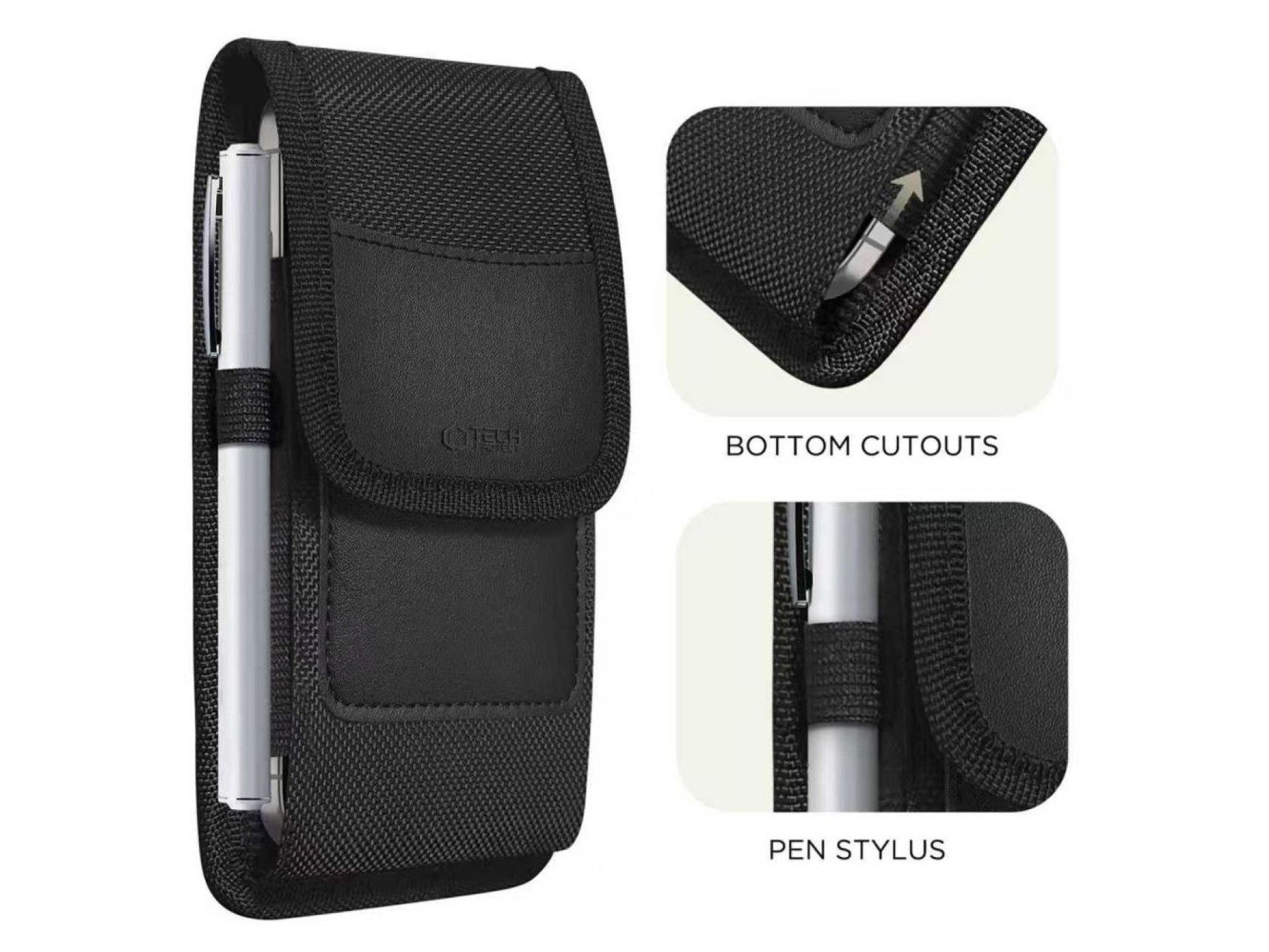Capa Tech-Protect SM85 para smartphones de 5,8 a 6,8 polegadas - preta