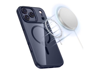 Tech-Protect MagMat MagSafe Case for iPhone 17 Pro - Transparent Navy Blue Tech-Protect MagMat MagSafe Case for iPhone 17 Pro - Transparent Navy Blue