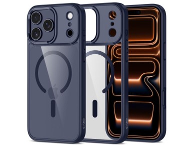 Tech-Protect MagMat MagSafe Case for iPhone 17 Pro - Transparent Navy Blue Tech-Protect MagMat MagSafe Case for iPhone 17 Pro - Transparent Navy Blue