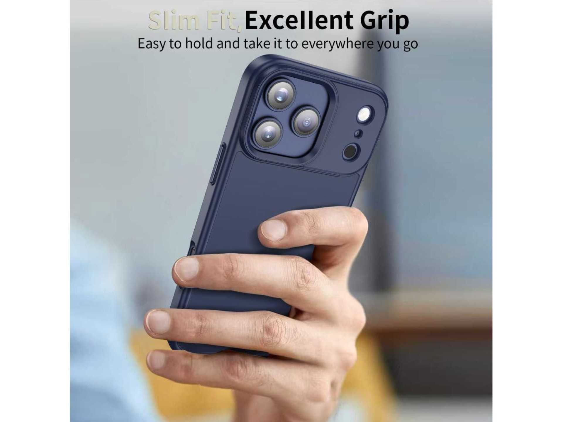 Funda Tech-Protect MagMat para iPhone 17 Pro - Azul marino mate