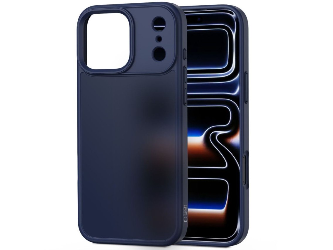 Funda Tech-Protect MagMat para iPhone 17 Pro - Azul marino mate