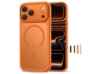 Capa Tech-Protect Magpeak MagSafe CC para iPhone 17 Pro - Laranja Capa Tech-Protect Magpeak MagSafe CC para iPhone 17 Pro - Laranja