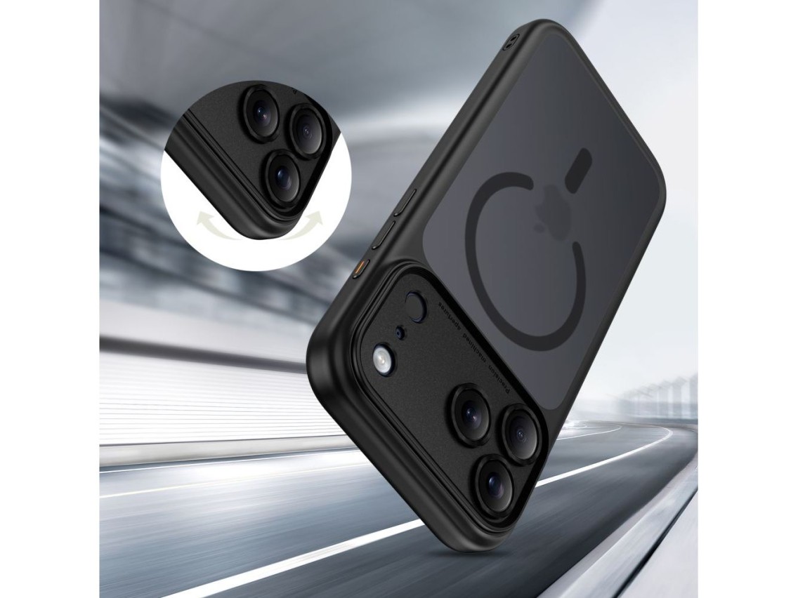 Tech-Protect Magpeak Magsafe CC Case for iPhone 17 Pro - Matte Black